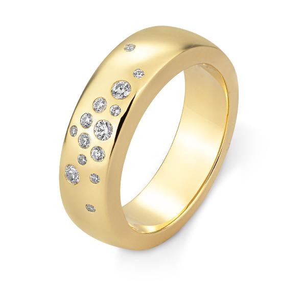 Hersteller-Originalaufnahme: RING - BRILL. 0,211 Ct. H/si; abgebildete Ausführung 41061670-21-10-1-0-48