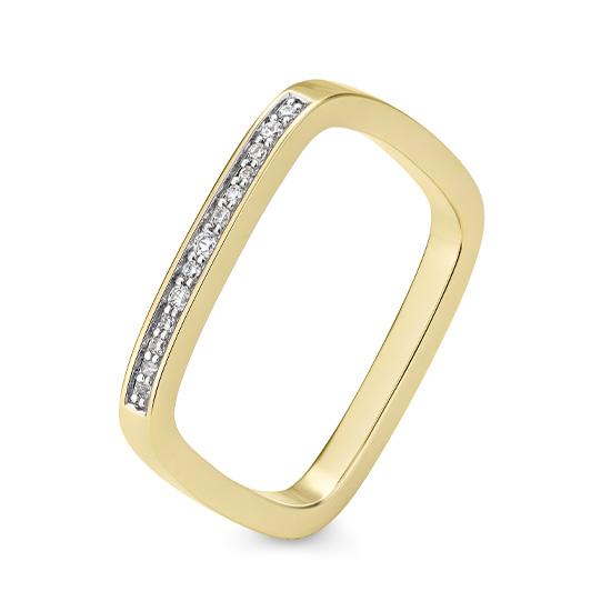 Hersteller-Originalaufnahme: RING - BRILL. 0,077 Ct. H/si; abgebildete Ausführung 41064870-20-10-1-0-48