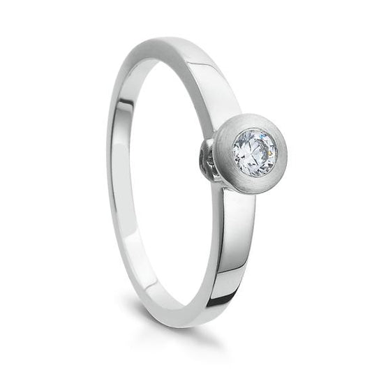 Hersteller-Originalaufnahme: RING - E.SAFIR/Brill. 0,08 Ct. H/si; abgebildete Ausführung 41057649-34-29-1-0-48