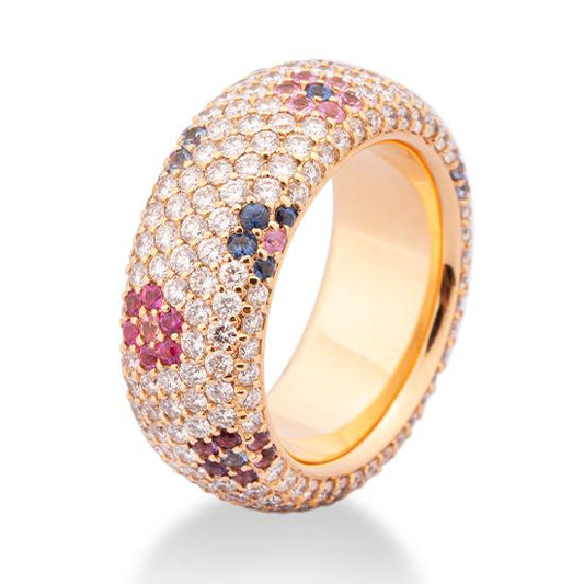 Hersteller-Originalaufnahme: RING - E.SAFIR PINK B10 (Exklusiv)/Brill. 4,296 Ct. G/if; abgebildete Ausführung 41036560-45-210-8-0-56