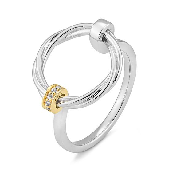 Hersteller-Originalaufnahme: RING - BRILL. 0,033 Ct. H/si; abgebildete Ausführung 41063500-22-10-1-0-48