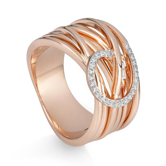 Hersteller-Originalaufnahme: RING - BRILL. 0,154 Ct. H/si; abgebildete Ausführung 41060480-25-10-1-0-48