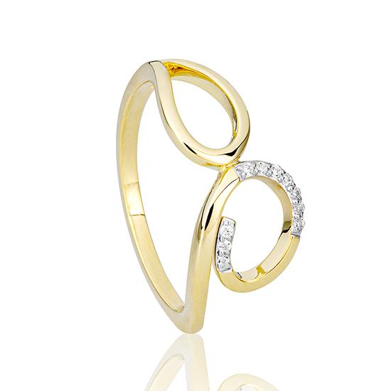 Hersteller-Originalaufnahme: RING - BRILL. 0,055 Ct. H/si; abgebildete Ausführung 41060260-20-10-1-0-48