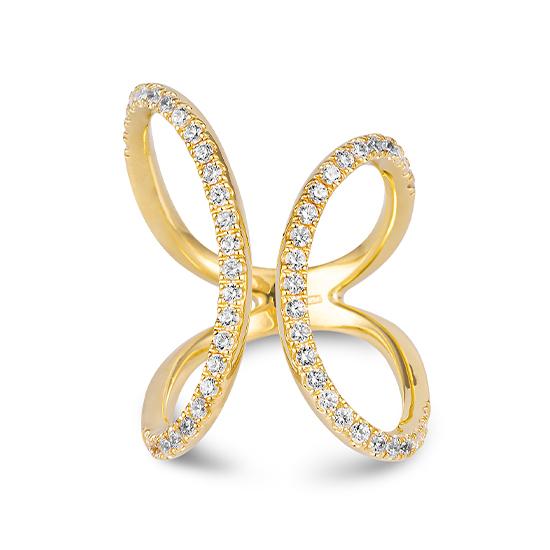 Hersteller-Originalaufnahme: RING - BRILL. 1,04 Ct. H/si; abgebildete Ausführung 41059720-21-10-1-0-48