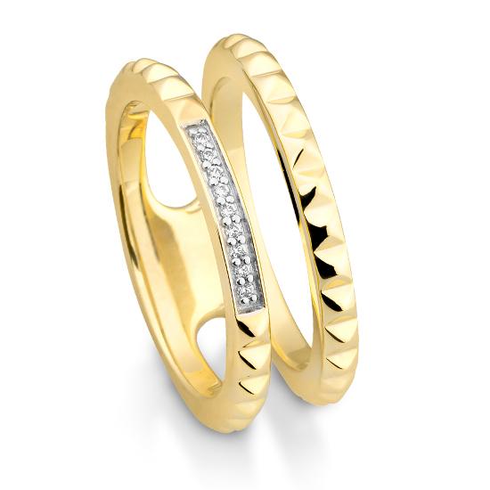 Hersteller-Originalaufnahme: RING - BRILL. 0,05 Ct. H/si; abgebildete Ausführung 41060880-20-10-1-0-48