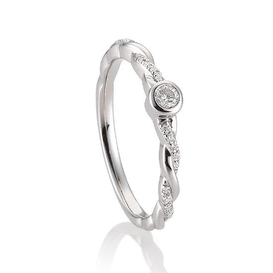 Hersteller-Originalaufnahme: RING - BRILL. 0,176 Ct. H/si; abgebildete Ausführung 41057990-24-10-1-0-48