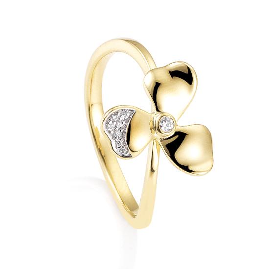 Hersteller-Originalaufnahme: RING - BRILL. 0,05 Ct. H/si; abgebildete Ausführung 41059050-20-10-1-0-48