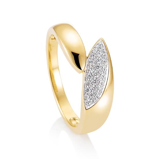 Hersteller-Originalaufnahme: RING - BRILL. 0,155 Ct. H/si; abgebildete Ausführung 41059300-20-10-1-0-48
