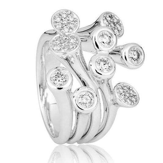 Hersteller-Originalaufnahme: RING - BRILL. 0,78 Ct. H/si; abgebildete Ausführung 41821000-24-10-1-0-48