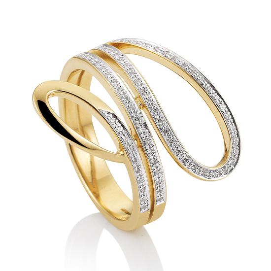 Hersteller-Originalaufnahme: RING - BRILL. 0,272 Ct. H/si; abgebildete Ausführung 41057230-20-10-1-0-48