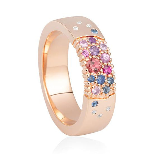 Hersteller-Originalaufnahme: RING - E.ROSA TURMALIN/Brill. 0,035 Ct. H/si; abgebildete Ausführung 41060770-25-19-1-0-48