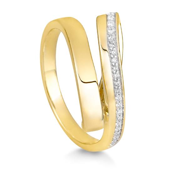Hersteller-Originalaufnahme: RING - BRILL. 0,121 Ct. H/si; abgebildete Ausführung 41060100-20-10-1-0-48