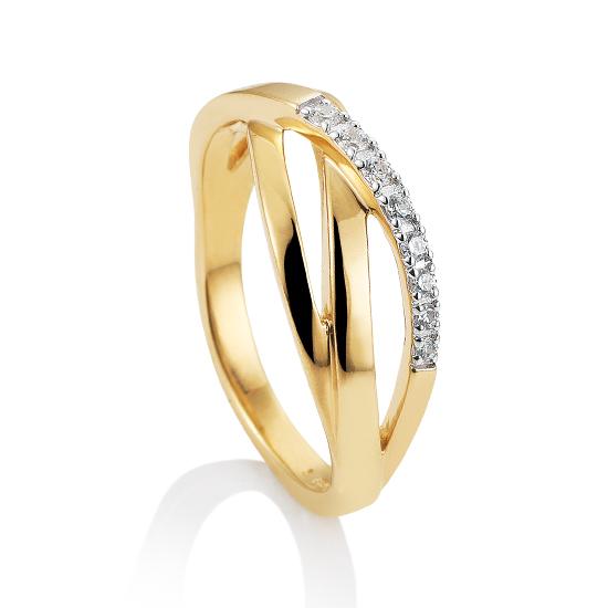 Hersteller-Originalaufnahme: RING - BRILL. 0,12 Ct. H/si; abgebildete Ausführung 41056990-20-10-1-0-48