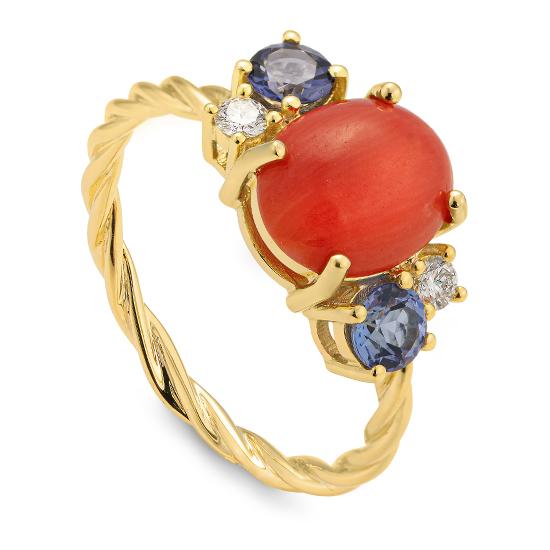 Hersteller-Originalaufnahme: RING - E.KORALLE/Brill. 0,11 Ct. H/si; abgebildete Ausführung 41062260-31-34-1-0-54