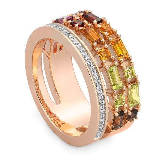 Hersteller-Originalaufnahme: RING - E.RHODOLITH/Brill. 0,127 Ct. H/si; abgebildete Ausführung 41060960-25-59-1-0-48