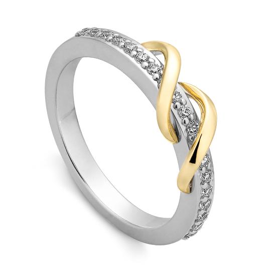 Hersteller-Originalaufnahme: RING - BRILL. 0,228 Ct. H/si; abgebildete Ausführung 41061450-22-10-1-0-48