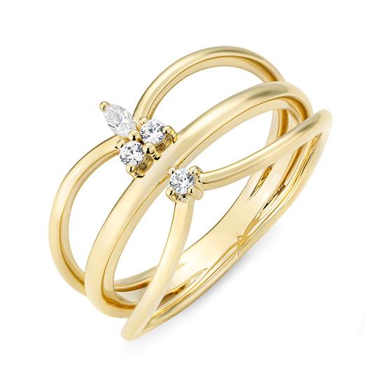 Hersteller-Originalaufnahme: RING - BRILL. 0,105 Ct. H/si; abgebildete Ausführung 41064800-21-971-1-0-48
