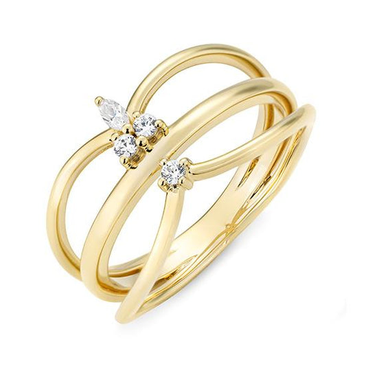 Hersteller-Originalaufnahme: RING - BRILL. 0,105 Ct. H/si; abgebildete Ausführung 41064800-21-971-1-0-48