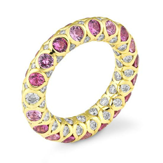 Hersteller-Originalaufnahme: RING - E.SAFIR PINK HELL/Brillant; abgebildete Ausführung 41061360-31-450211-1-0-45