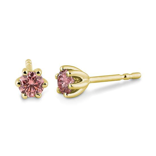 Ohrstecker 6er Krappe Pink Lab Grown 0,50 Ct.